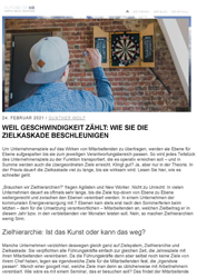 Zielvereinbarung beschleunigen